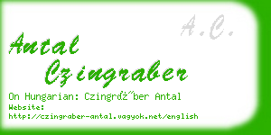 antal czingraber business card